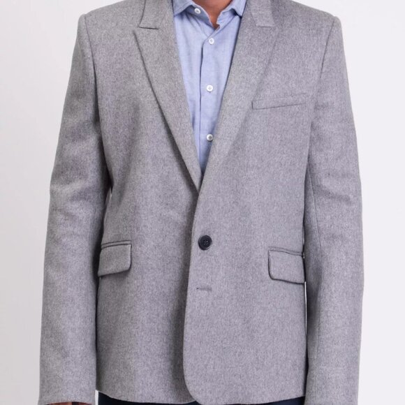 PACO RABANNE Blazer Jacket IT54 US44 XXL Wool Blend Single-Breasted - Picture 7 of 14